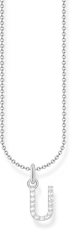 THOMAS SABO Halskette Buchstabe 925 Sterling Silber mit Zirkonia KE2240 - KE2265