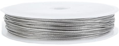 Edelstahl Draht 100 Meter Edelstahl-Drahtseil 1 x 7 Mikro extra feines weiches Drahtseil Metallkabel Geländer Angelschnur 0,3/0,4/0,5/0,6/0,8 mm 884 (Size : 0.5mm-1x7)