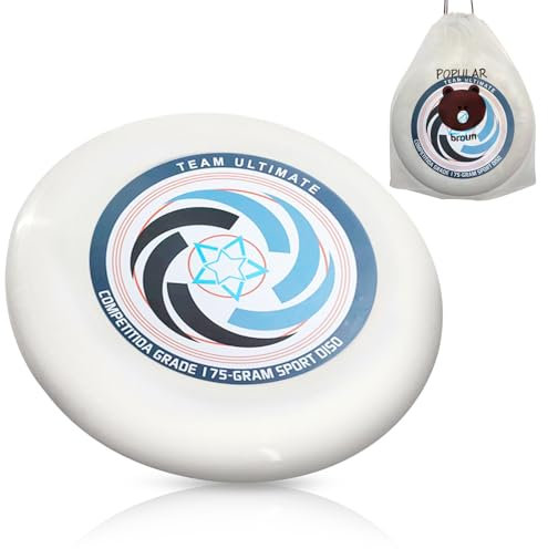175g Outdoor-Wettkampf-Frisbee, Ultimate Frisbee, drehbares Profi-Frisbee, Bio-Ultimate-Frisbee für Outdoor-Funsport, geeignet für Gelegenheitsspieler und Profis (Aufbewahrungstasche) [Abschnitt b]