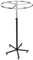 Aigentlich Rundständer rollbar, Kleiderständer höhenverstellbar von 115-165 cm Gestell schwarz, Drehständer Ring 74 cm verchromt, Rollständer inkl. 5 Rollen, Profi-Ringständer