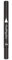 Eyeliner Stempel, 2 in 1, wasserfester flüssiger Eyeliner mit Doppelkopf Make up Stift, schwarzes Herz