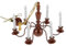 Puppenhaus-Kronleuchter Puppenhausbeleuchtung Mini-Deckenleuchte Miniatur-Kronleuchter wohnzimmerbeleuchtung wohnzimmerlampe Miniaturlicht Puppenhaus-Miniaturlampe Metall BESPORTBLE