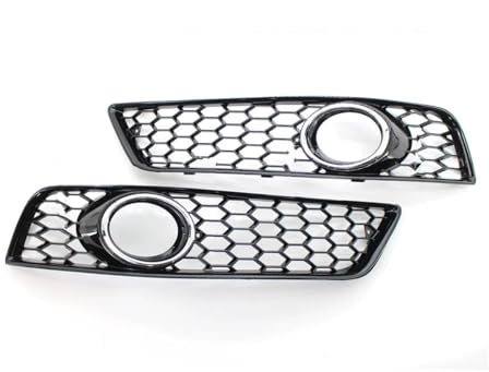 Parrilla delantera Cubierta Rejilla Luz Antiniebla Para Audi A3 8P 2009 2010 2011 2012 2013 Rejilla Delantera Cubierta Rejilla Tipo Panal Parrilla Malla 8P0807682D Parachoques delantero parrilla(1 UK)