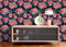 FENTIS Floreale Carta da Parati Autoadesiva Fiori e Foglie Staccare e Attaccare Carta a Contatto Film in Vinile Rimovibile Adesivi Murali per Camera da Letto Cucina Impermeabile 44,5x500cm, Blu Scuro