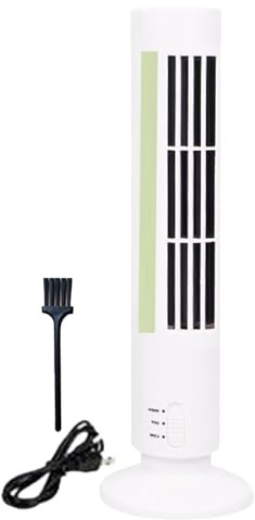 Tower Fan for Bedroom - Bladeless Standing Electric Tower Fan Simulate Natural Wind Vertical Tower Fan for Dormitory, Travel, Work Area, and Home
