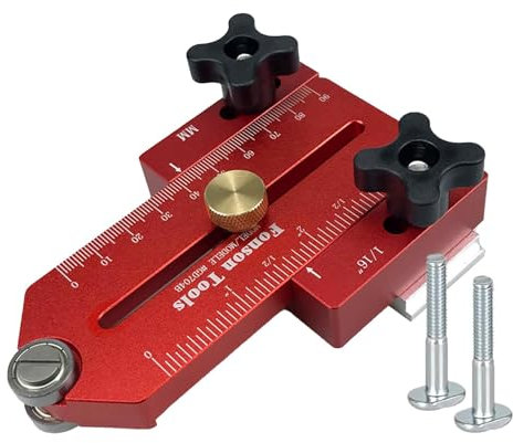 Tuxxjzm Taper Jig for Table Saw, Adjustable Aluminum Alloy Sturdy Saw Guide, Woodworking Supplies Table Saw Accessories, Multifunctional Thin Rip Table Saw Jig for Router Table