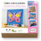 Aladine 3085490 Holzmalerei-Set, Schmetterling, 3D-Holzbild zum Bemalen, DIY Wanddeko, Malset, Bastelset für Kinder ab 4 Jahren