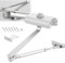 ZOFUN Ferme-porte automatique en alliage d'aluminium avec blocage de porte anti-claquement, fermeture à ressort de 25 à 45 kg, fermeture douce, ferme-porte hydraulique robuste pour porte intérieure de