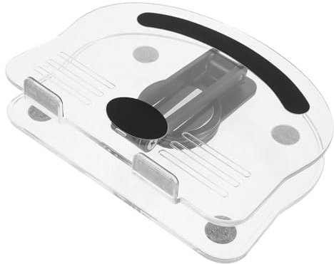 Angoily Verstellbarer Tablette Halter aus Acryl und Aluminium mit 360-grad Drehung Stabiler Tabletständer für Schreibtisch und Zeichnen Tragbarer Halter in Schwarz