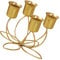VOSAREA Wohnzimmer Deko Modern Vintage Kerzenhalter Mit 4 Armen Retro Candelabrum Für Hochzeiten Heimdekoration Und Besondere Anlässe Eleganter Goldener Kerzenständer Für Stabkerzen Antiker Stil Für