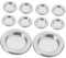 GARVALON 10pcs Tower Incense Tray Incense Cones Holder Tower Burner Incent Stick Holder Insence Burner Tray Small Decorative Cone Aluminum Alloy Silver