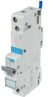 Hager ADC406U 6A Single Pole 1 Module C Curve 10kA 30mA Type A RCBO