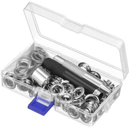 BELLIFFY Grommet Set Metall Für Vorhänge Und Planen Robust Und Langlebig Aufbewahrungsbox Für Zelte Und Bekleidung