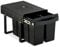 Relaxdays Poubelle encastrable pour la Cuisine, 4 bacs de 8 litres chacun, HLP : 34,6 x 34 x 51,8 cm, Noire