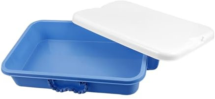 JOINPAYA Portable Plastic Sand Tray Lid for Children, Small Handheld Sandbox Toy Storage Box, Montessori Outdoor Craft Storage Case