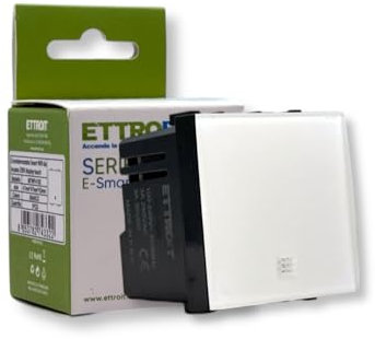 MODULO TERMOSTATO PROGRAMMABILE DA INCASSO 2P 240V DISPLAY TOUCH COMPATIBILE CON SERIE LIVING - ETTROIT