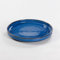 Plato de Cerámica Artesanal, Azul Cobalto, Borde Elevado, 20.5cm