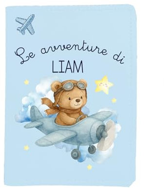 Mr. Gadgets Porta Passaporto Personalizzato Con Nome - Rendi unico il tuo Viaggio In Pochi Click (Le Avventure Bimbo)