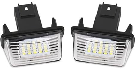 Kennzeichenbeleuchtung, Kennzeichenleuchte Kennzeichenbeleuchtung Passend für Peugeot 206 207 307 308 406 407, 12 V, 6500 K, Lichter Passend für Fahrzeuge, superhelle Nummernschildlampe
