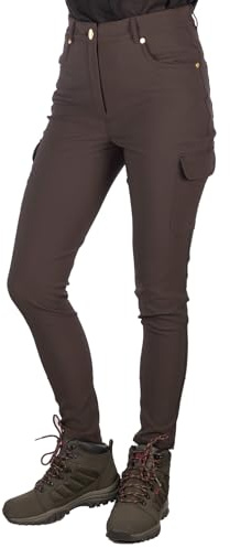 Rydale Ladies Walking Trousers Softshell Water Resistant Women's Hiking Trouser Outdoor Pants 2 Colours (UK, Numeric, 10, Regular, Regular, Dark Brown)