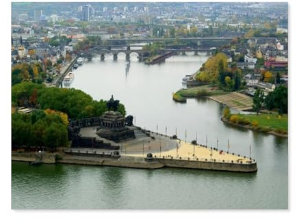Puzzles 1000 Stück Papier Montage Bild，Deutsches Eck in Koblenz，Erwachsene Spiele Lernspielzeug（38x26cm）-AR43