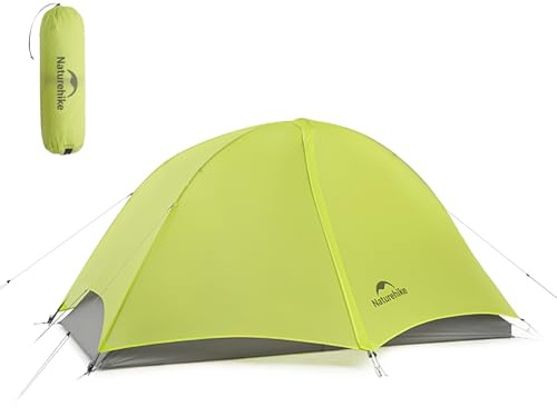 Naturehike Star Trail EXT 1 Person Zelt - 1.0 kg Ultraleichtes Solo-Zelt für Camping, wasserdicht & atmungsaktiv, 3 Jahreszeiten, einfach aufzubauen, Rucksackzelt für einen Mann, Outdoor-Wandern, Jagd