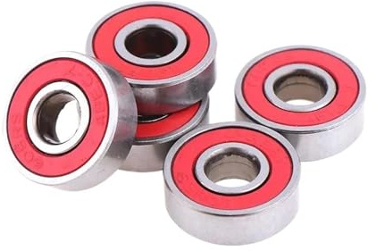 5 Stück Professionelle ABEC 7 608RS Skateboard-Räder, Ersatz-Kugellager, Wellen mit höchster Präzision, 22 x 8 x 7 mm