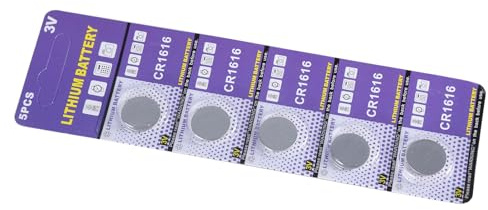 5 pilas de botón de repuesto, 3 V, CR1616, pilas de litio, reloj, ordenador, luz LED, electrónica, simétrica, calculadora, repuesto de batería