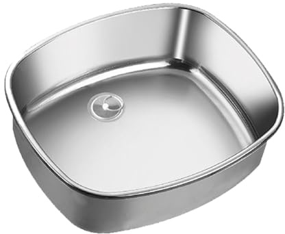 Evier Camping Car, Lavabo Camping Car Acier Inoxydable 304, Caravane ou Fourgon Aménagé, Réservoir D'Eau Uniquement 48 x 42 x 16 cm