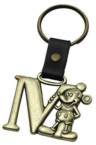 Mickey Mouse en Laiton Lettre M Porte-cl�s
