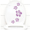 Grandora Klodeckel Aufkleber Hibiskusblüten I Flieder 5er Kreativset I Bad Blüten Blumen Hibiskus Aufkleber Wandaufkleber Wandsticker W916