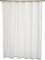 Amazon Basics Duschvorhang, Wasser- und schimmelresistenter Stoff, Badezimmervorhang mit Ösen und Haken, maschinenwaschbar, 183 x 183 cm, Weiß