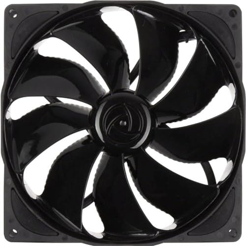 Noiseblocker PC Gamer Ventilateur 140mm PWM NB-eLoop PC Fan B14-PS Black Edition, Ventilateur Boitier PC, Fan PC avec Extrême Silent Wings et maximum Volume 24,28 dB (A)
