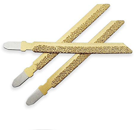 SHDIATOOL Diamond Jig Saw Blade 3 PK Diameter 4 inches/100mm Grit46 Vacuum Brazed Cutting Granite Marble Ceramic Tile Brick Plastic