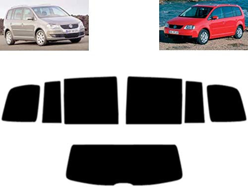Passgenaue Tönungsfolie für Touran 5-Türen 2002-2009 Heck/Seitenscheiben (20% Schwarz)