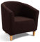 TIANSHU Sesselschoner Elastisch Sesselüberwurf, Modern Club Chair Stretch Sesselhusse, Universal Sofabezug für Einzelsofa, Bezug für Clubsessel (Schokolade)