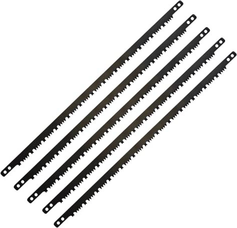 Dapetz ® 5PCS Raker Teeth Bow Saw Blades 21 Inches Or 532mm, Saw Blade Suitable For Green Or Wet Wood High Strength Hardened Steel