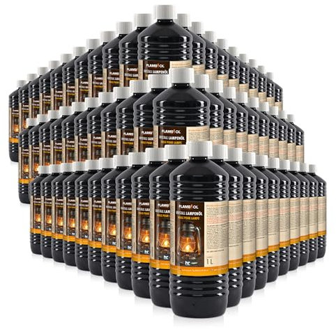 Höfer Chemie 60 x 1 Liter FLAMBIOL® Lampenöl für Öl-Lampen, Petroleum Lampen & Gartenfackeln