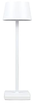 MADCKDEDRT Wiederaufladbare Tischlampe, Tischlampe Kabellos, Nachttischlampe, Aluminium, LED Tischlampe, geeignet für Innen- und Außenbeleuchtung (Weiß)
