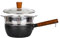Japanese Style Yukihira Saucepan Set, Nonstick Sauce Pan with Steamer and Glass Lid, Multipurpose Pot, Aluminum Alloy, Silver,20cm