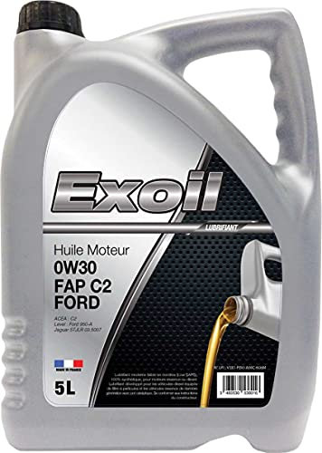 Huile moteur Exoil 0W30 C2 compatible Ford 5L