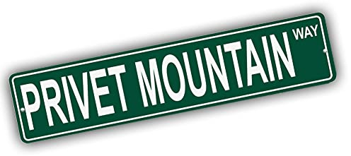 Brotherhood Aluminum Street Sign for Privet Mountain - Tennessee Wall Decor