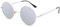 Pro Acme Retro Kleine Runde Polarisierte Sonnenbrille für Männer Frauen (Silber Rahmen | Silber Gespiegelte Linse)