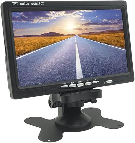 VIDOELETTRONICA® MONITOR LCD 7 POLLICI TFT CON TELECOMANDO PER AUTO MACCHINA CASA CAMPER TVCC
