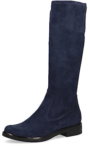 CAPRICE 9-25512-41, Stivali piatti Donna, Blu (Ocean Stretch), 37 EU