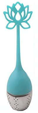 , Passoire à thé 1pcs Infuseur à thé en acier inoxydable en forme de silicone Cuillère à café Feuilles mobiles Herbe Thé et Passoire à café Mesure Infuseur Intense (Color : Blu)