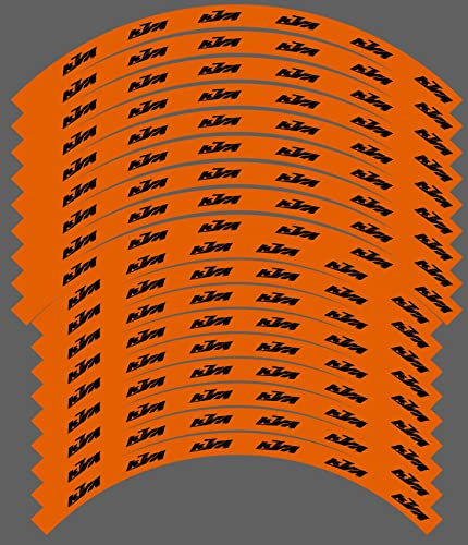 Kit de gráficos adhesivos para llantas compatibles para KTM SX SXF EXC 18 19 21 (02) brillante