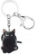 DUOWEI Porte-Clés Chat Noir Pour Halloween Accessoires De Voiture Pour Femme Et Filles Charms Cadeaux Pour Chats (Chat noir de Bombay)