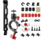 Adracwaro Aluminum Motorcycle Bike Handlebar Clamp Mount for GoPro 13/12/11/10/9/8/7 - Universal Sturdy Mounting Bracket for Insta360 X3 X4 / DJI Action Cameras