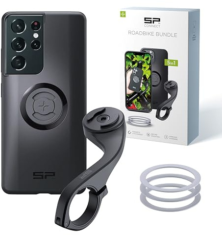 SP CONNECT Road Bike Bundle | SPC+ | kompatibel mit Samsung S21 Ultra | Handyhalter für Road Bike| Fahrrad Handy Halterung Gadget